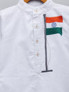 Pre-Order: Indian Flag Embroidered Kurta Pajama set