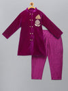 Pre-Order: Purple Velvet Bandgala with Pants