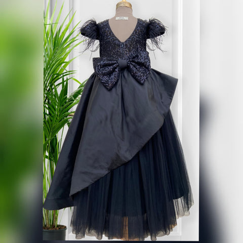 Pre-Order: Black Sequins Gown