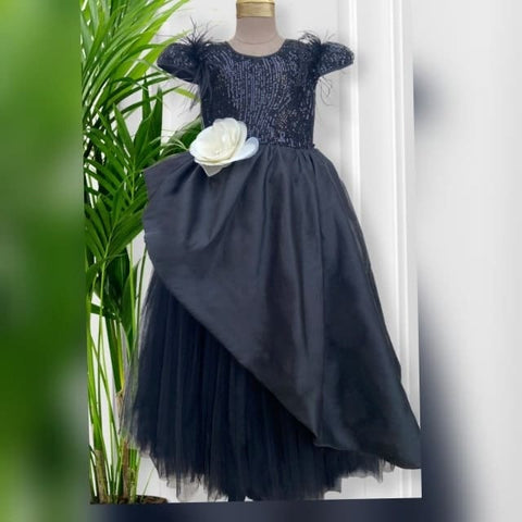 Pre-Order: Black Sequins Gown