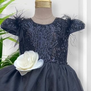 Pre-Order: Black Sequins Gown