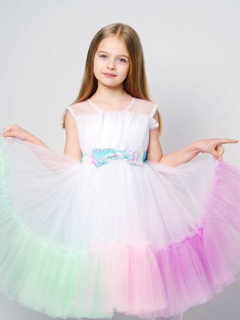 Pre-Order: Multicolour Frill Dress