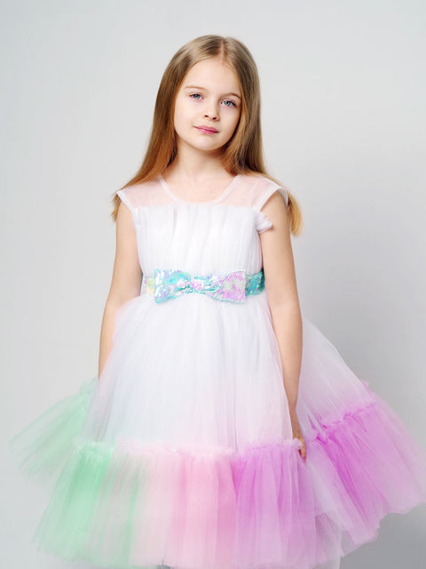 Pre-Order: Multicolour Frill Dress