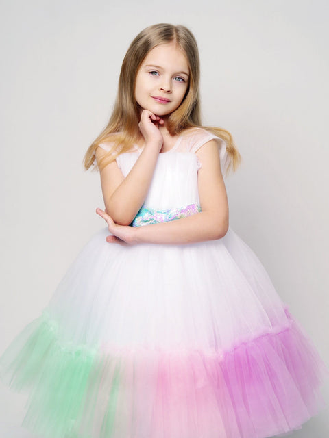 Pre-Order: Multicolour Frill Dress