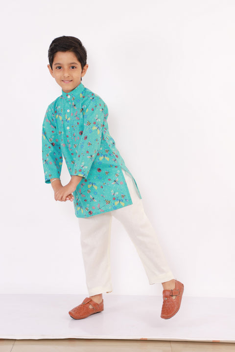 Pre-Order: Quirky Printed Kurta with Pyjama