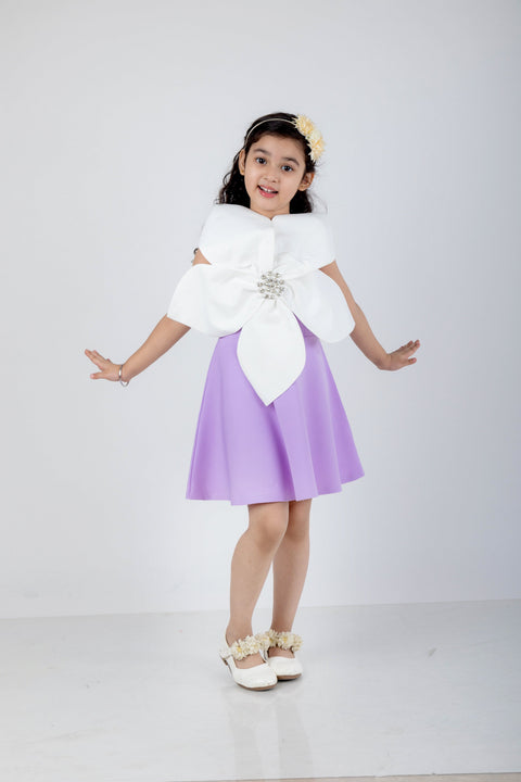 Pre-Order: A Line Dress with Big Flower and Stone detailing