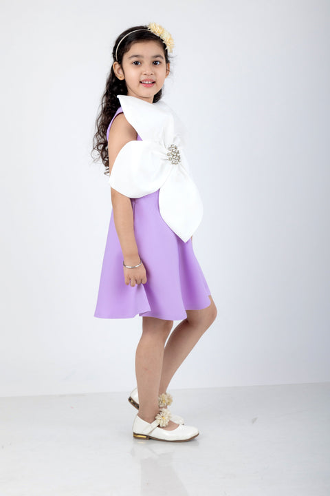 Pre-Order: A Line Dress with Big Flower and Stone detailing