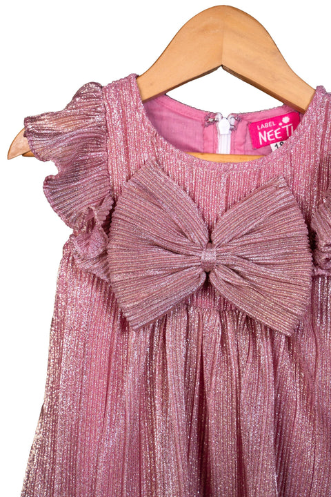 Pre-Order: Lavender Shimmer Bow Dress