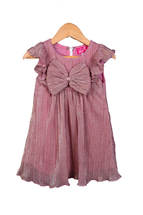 Pre-Order: Lavender Shimmer Bow Dress