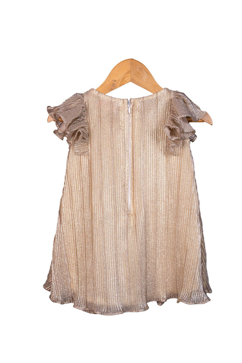 Pre-Order: Gold Shimmer Bow Dress