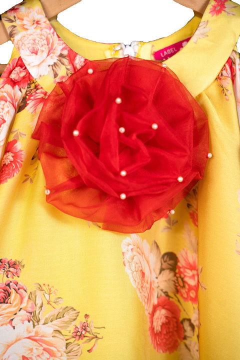 Pre-Order: Yellow Satin Floral