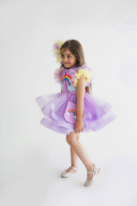 Pre-Order: Rainbow Lavender Dress