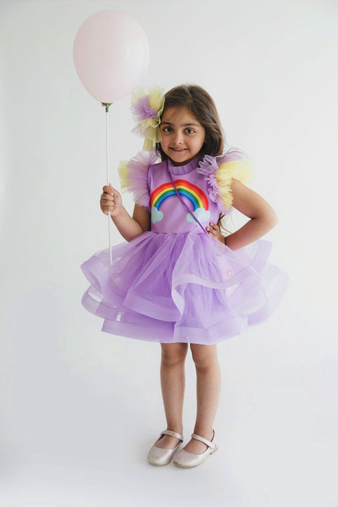 Pre-Order: Rainbow Lavender Dress