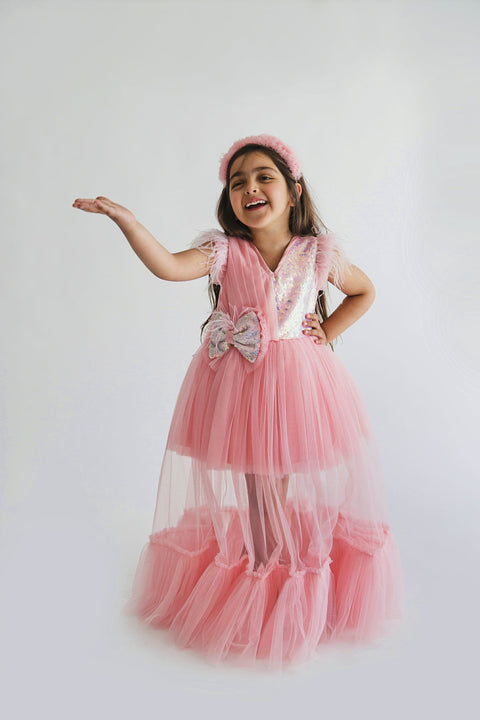Pre-Order: Peach Maisha Princess Gown