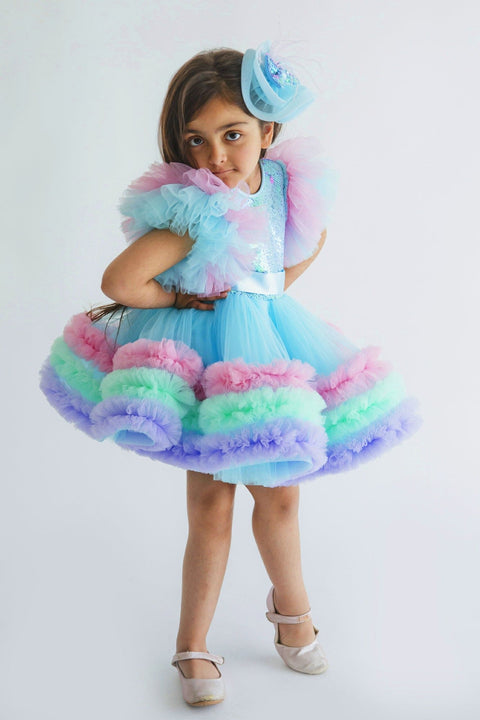 Pre-Order: Zoe Sequins Multi Colour Dress