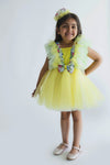 Pre-Order: Eleena Yellow Frilly Dress