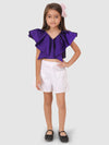 Voilet Pleated Top