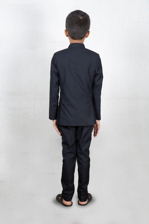 Pre-Order: Black Prince Coat with Embroidered Butta