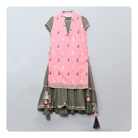 Pre-Order: Bunny Printed Pc Gown