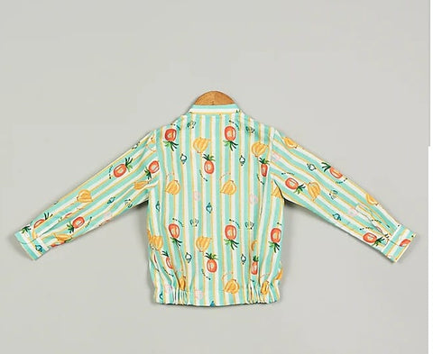 Pre-Order: Fruit Print Bomber Unisex Jacket