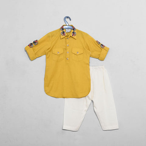 Pre-Order: Goggles Yellow Pathani with Salwar