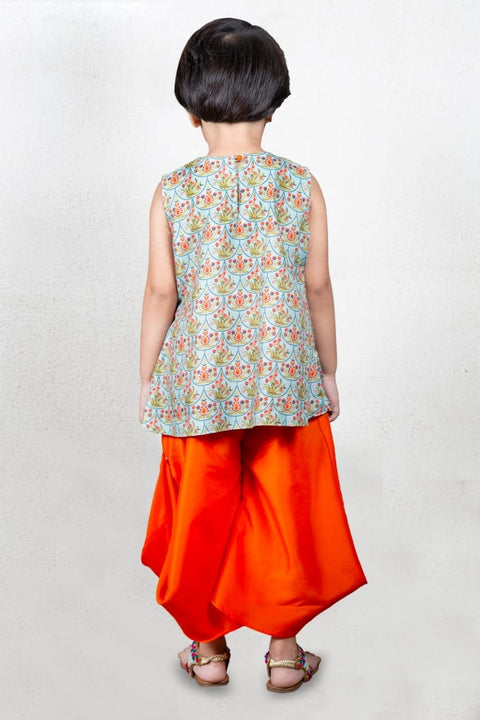Pre-Order: Printed Peplum Top With With Stlyish Plazzo