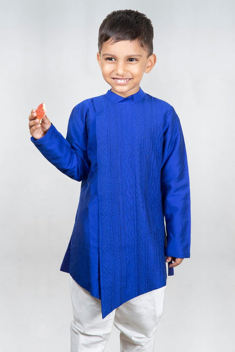 Pre-Order: Side open asymmetrical kurta with Churidar