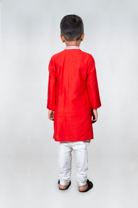 Pre-Order: Gota Embroidered Kurta with Churidar