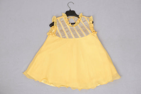 Pre-Order: Yellow Yoke Lace Dress