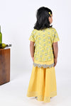 Pre-Order: Yellow/Green Heavy Embroidered Sharara Set