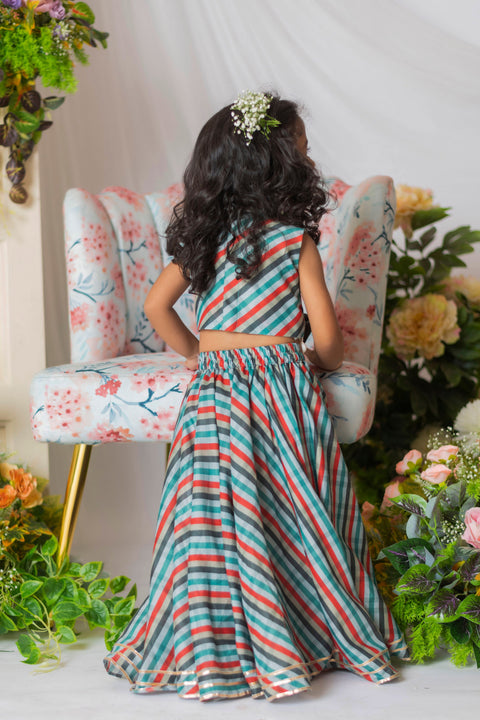 Pre-Order: Leheriya Printed Ghagra Set