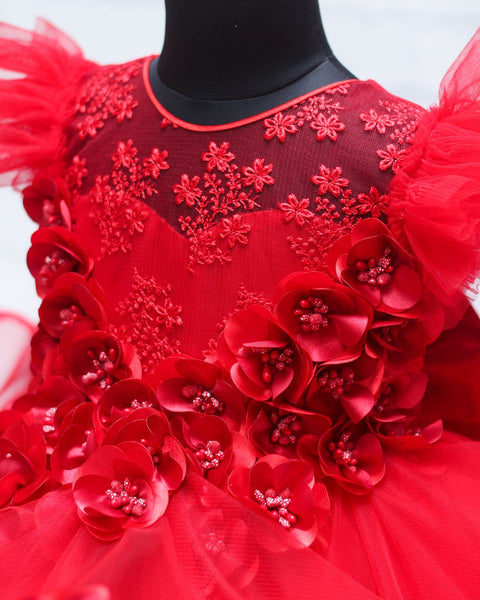 Pre-Order: Red Rose Designer Gown
