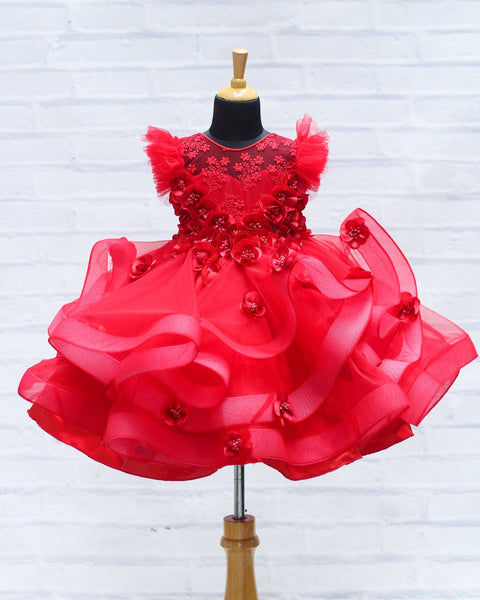 Pre-Order: Red Rose Designer Gown