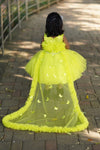 Pre-order: Lime Green Tulle Frill Frock