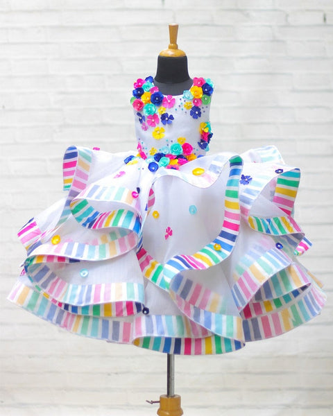 Pre-Order: Gems Candy Multi Flower Frock