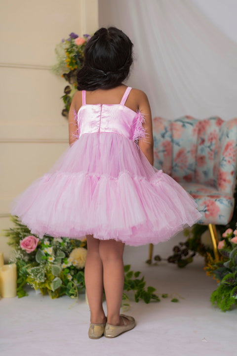Pre-Order: Lilac Feather Dress
