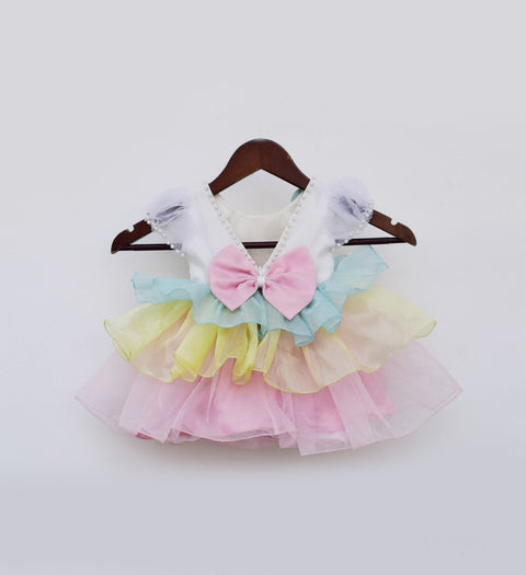 Pre Order: Organza Frills Frock