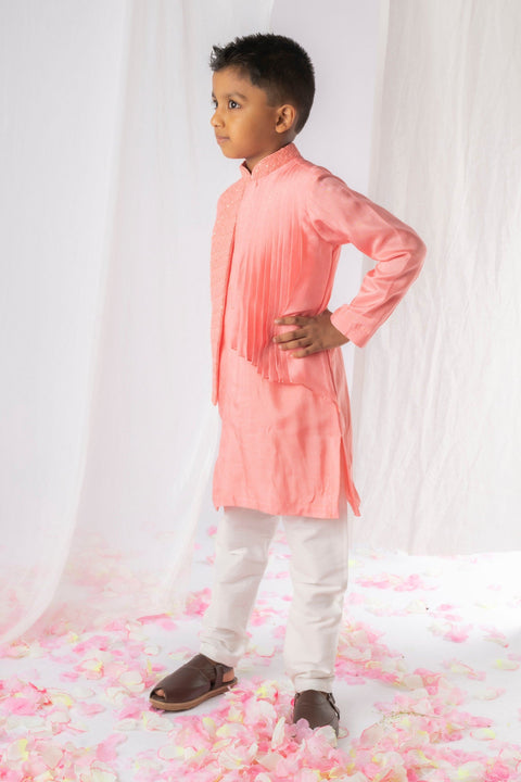 Pre-Order: Peach Chinkankari Kurta Set