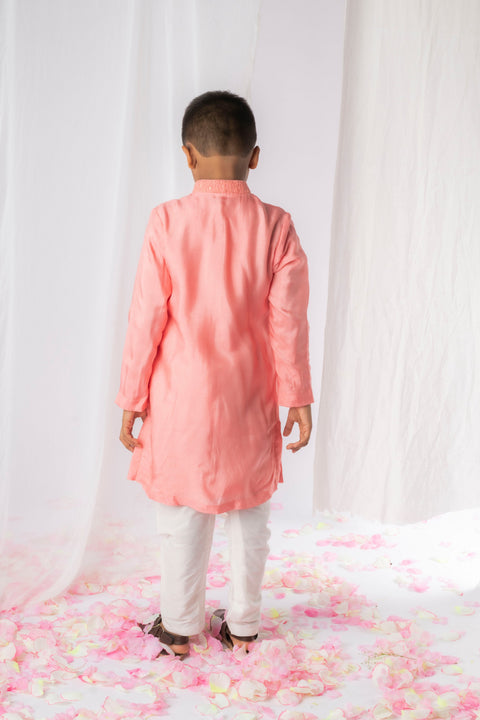 Pre-Order: Peach Chinkankari Kurta Set