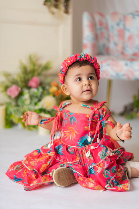 Pre-Order: Peacock Printed Dress