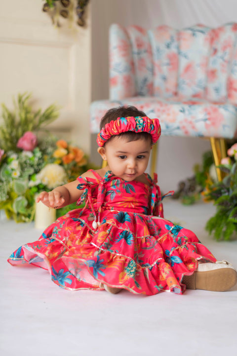 Pre-Order: Peacock Printed Dress