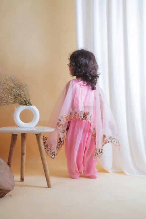 Pre-Order: Pink Cape Top with Pant