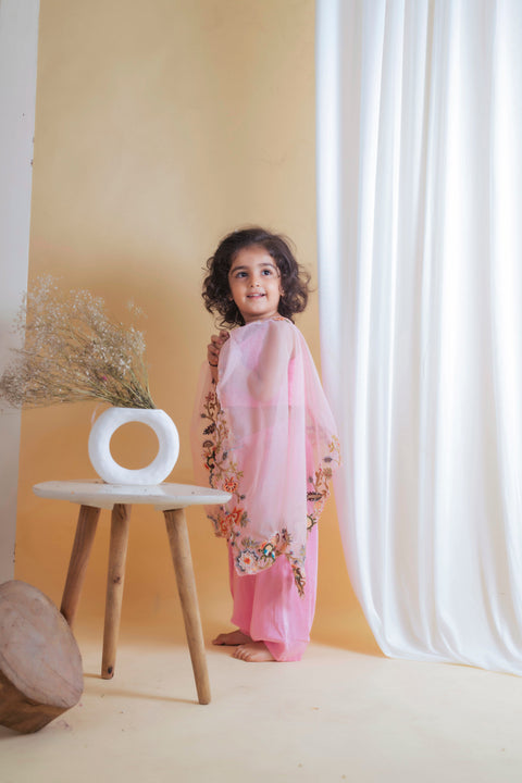 Pre-Order: Pink Cape Top with Pant