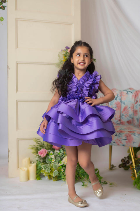 Pre-Order: Purple Ruched Dress