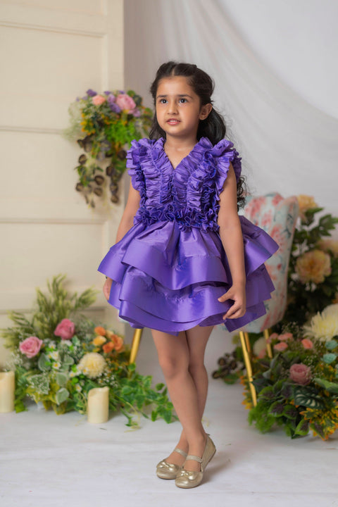 Pre-Order: Purple Ruched Dress