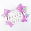 Daddy's Girl Hairbow Purple/Green