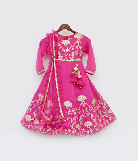 Pre-Order: Pink Gotta Anarkali