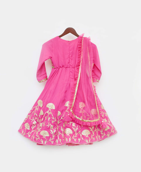 Pre-Order: Pink Gotta Anarkali