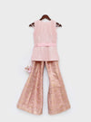 Pre-Order: Pink Kurti with Pink Brocade Plaazo Pant