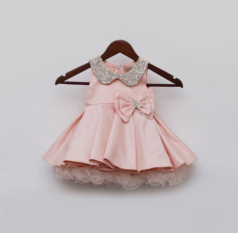 Pre-Order: Pink Satin Frock